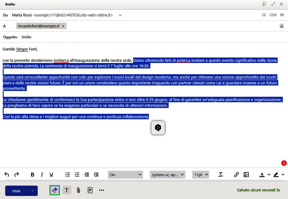 Immagine: testo evidenziato da riassumere