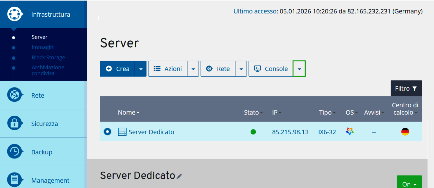 Immagine: pulsante con freccia rivolta verso il basso