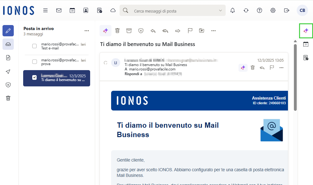 Immagine: pulsante con il simbolo delle tre stelle nella barra degli strumenti
