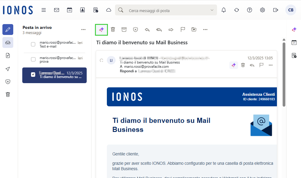 Immagine: pulsante con il simbolo delle tre stelle nella barra degli strumenti