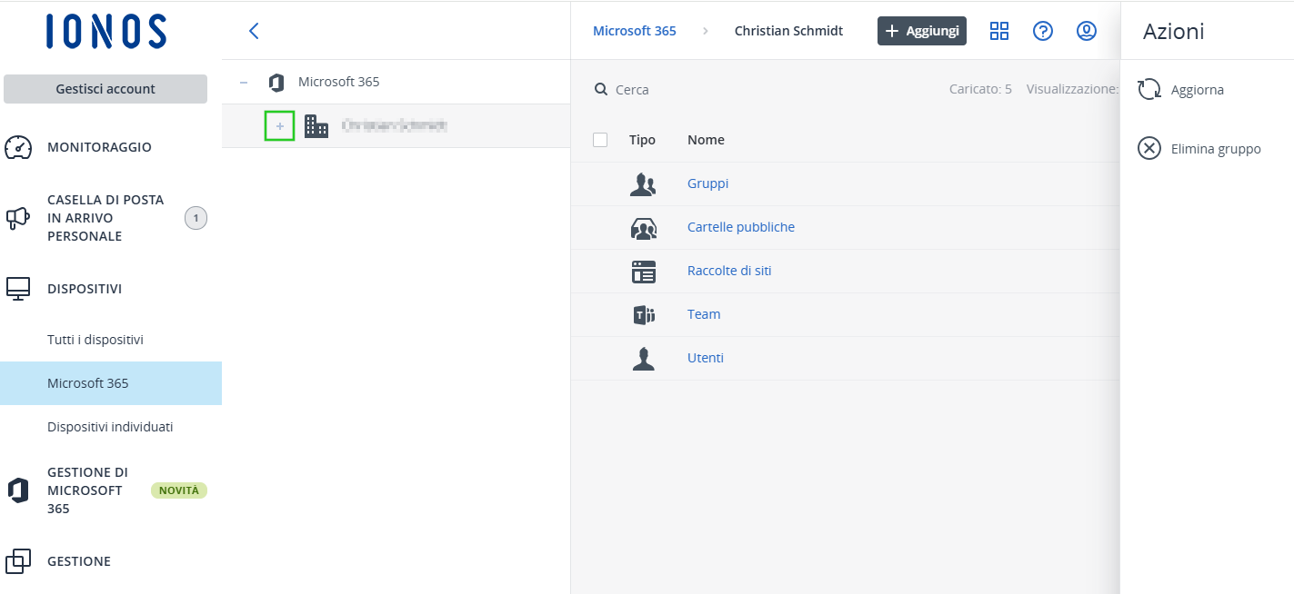 Immagine: segno “più” accanto all'utente elencato