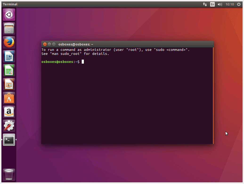 Il terminal di Ubuntu nella versione Xenial 16.04 (LTS)