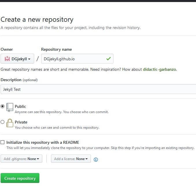 Creazione di un repository GitHub