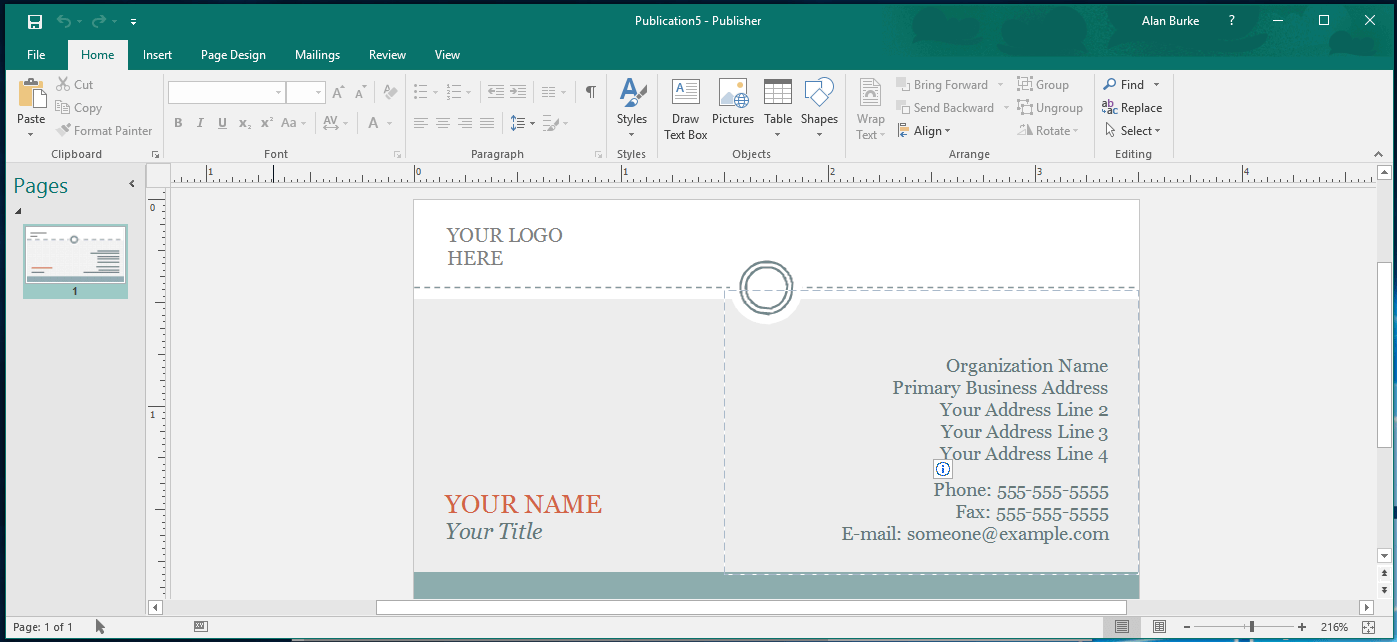 Installazione desktop di Publisher 2016