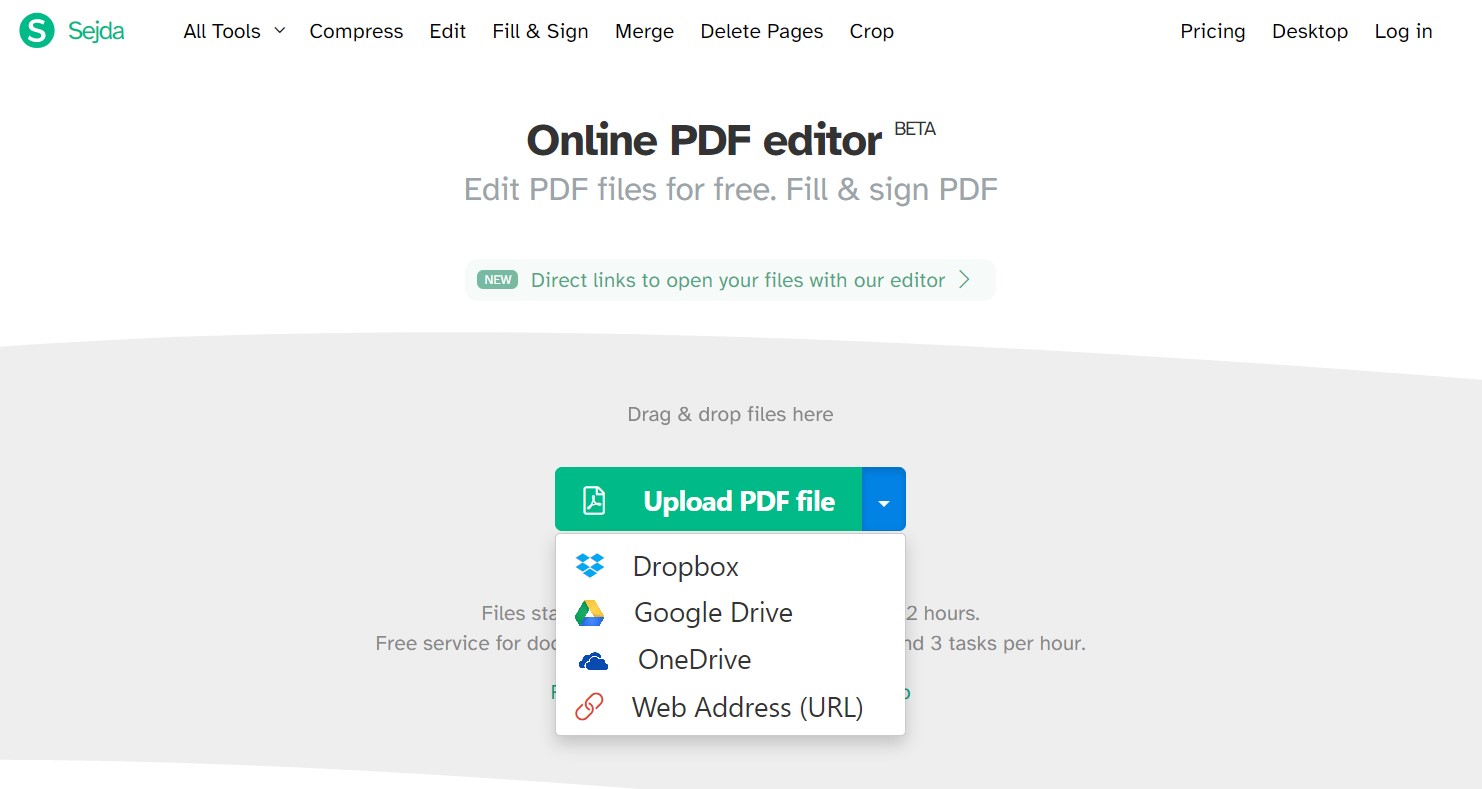 Seijda PDF Editor Online
