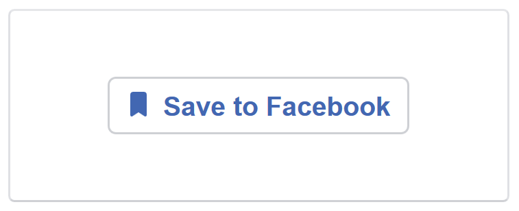 Il pulsante Salva di Facebook