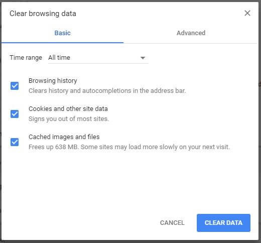 Come cancellare i dati di navigazione in Google Chrome