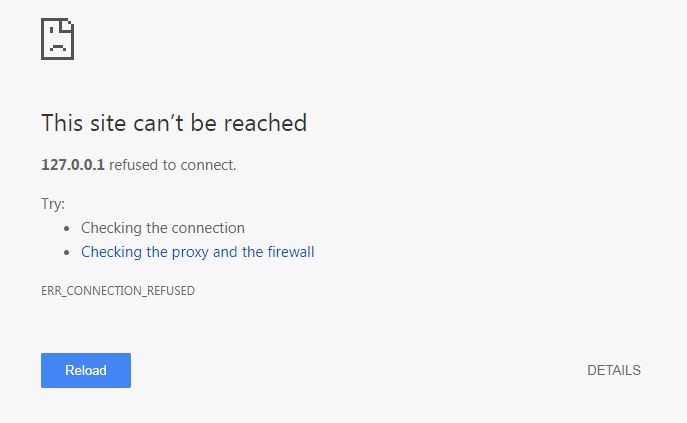 Messaggio di errore “ERR_CONNECTION_REFUSED” su Google Chrome