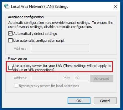 Windows 10: impostazione di rete locale