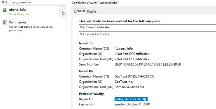 Verifica della validità di un certificato SSL con Firefox