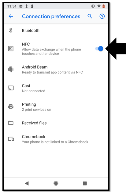 Interfaccia utente di Android: impostazioni di connessione