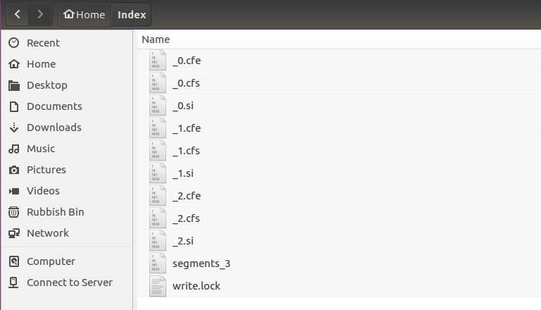 File Index di Apache Lucene