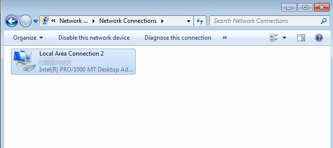 Panoramica dei collegamenti di rete su Windows 7