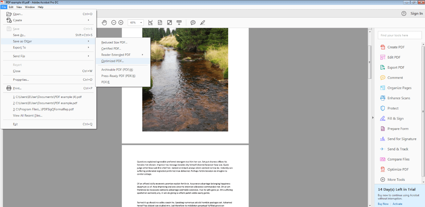 Creare un file PDF ottimizzato tramite Adobe Acrobat Pro DC