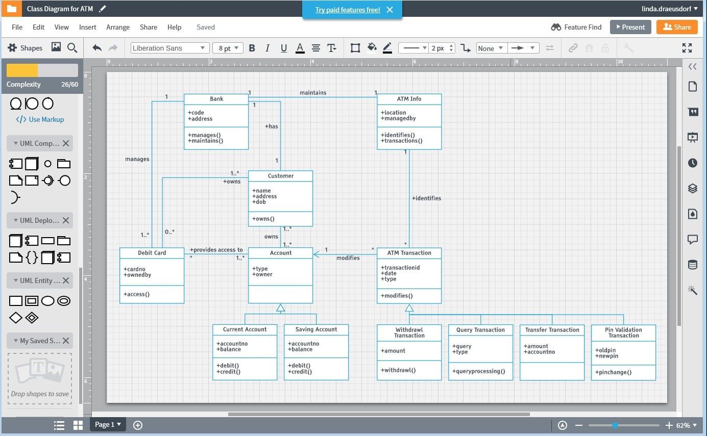 Uml диаграмма в visual studio