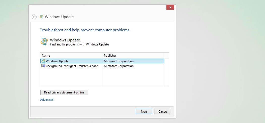 Strumento di risoluzione dei problemi in Windows 10
