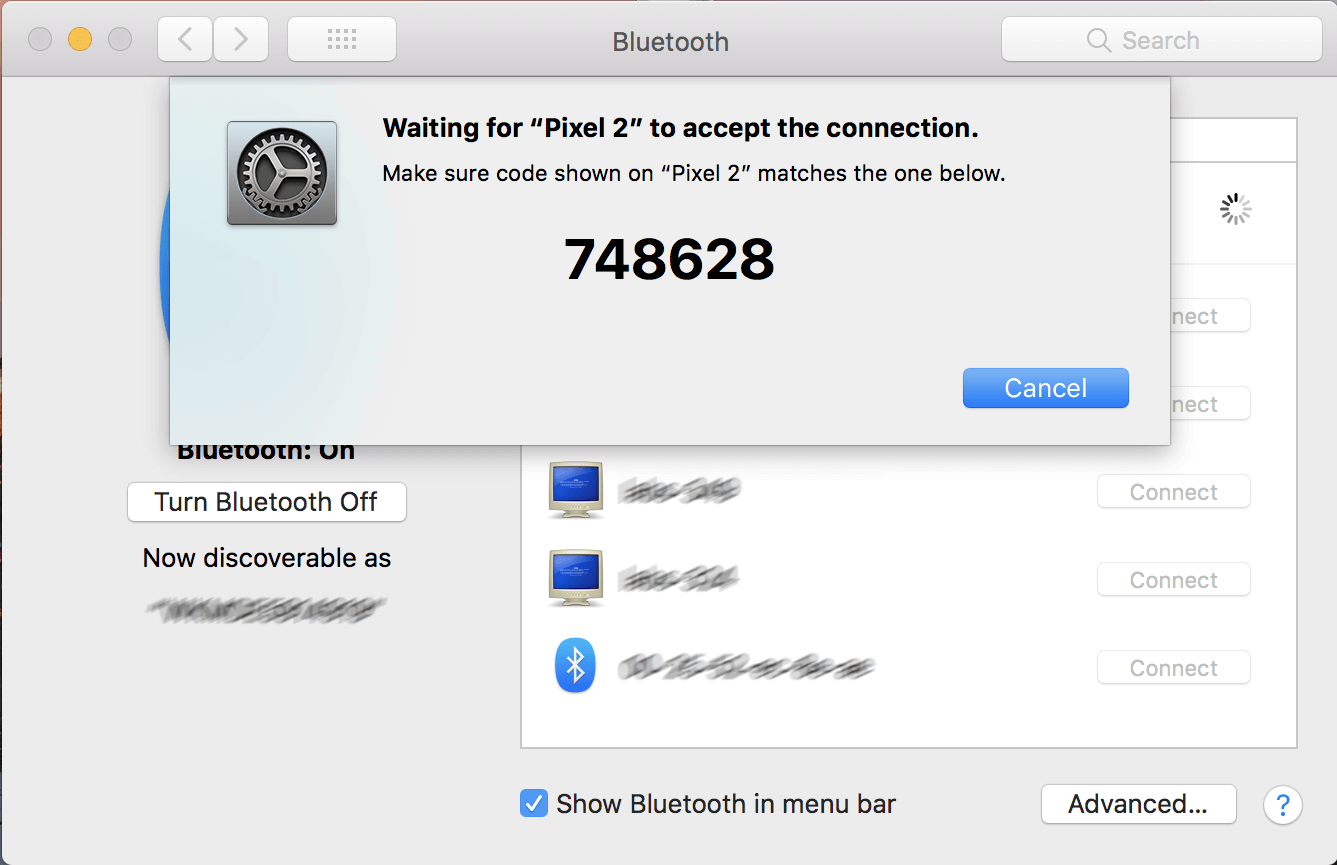 Il pairing Bluetooth in macOS