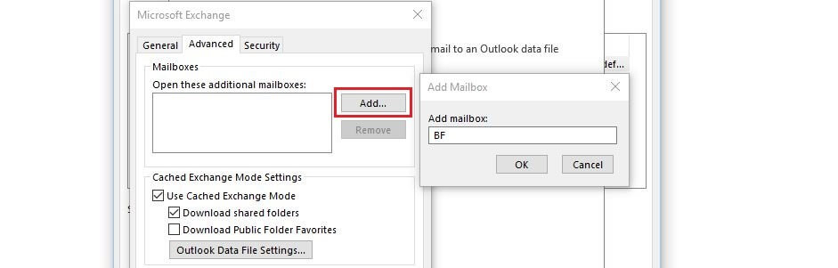 Impostazioni Microsoft Exchange in Outlook 2016