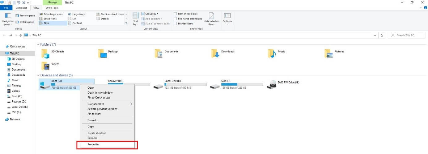 “Esplora file” di Windows: panoramica “Questo PC“