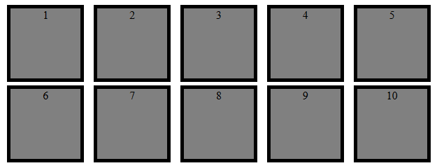 CSS Grid in uno schermo di dimensioni medie