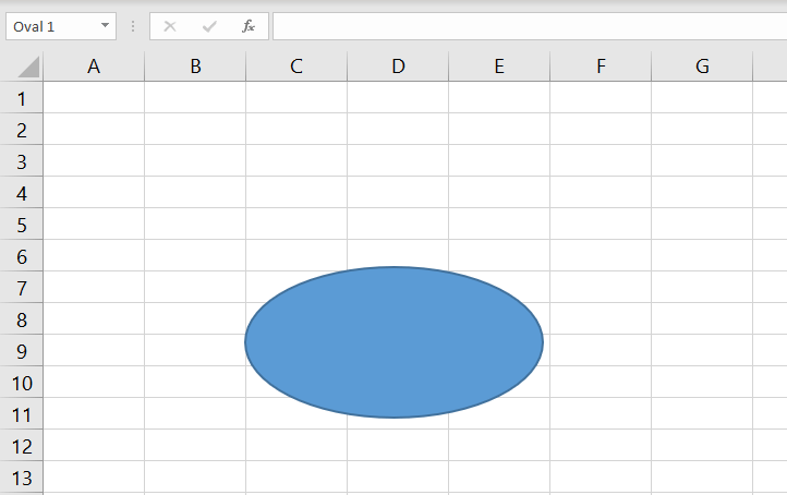 Forma ovale in Excel