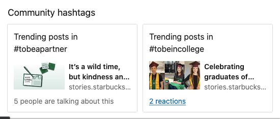 Hashtag marketing: i community hashtag di Starbucks