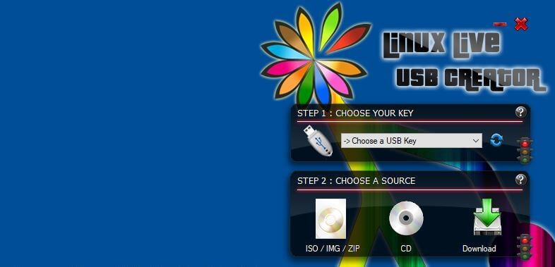 LinuxLive USB Creator: Passaggio 1 “seleziona chiavetta”