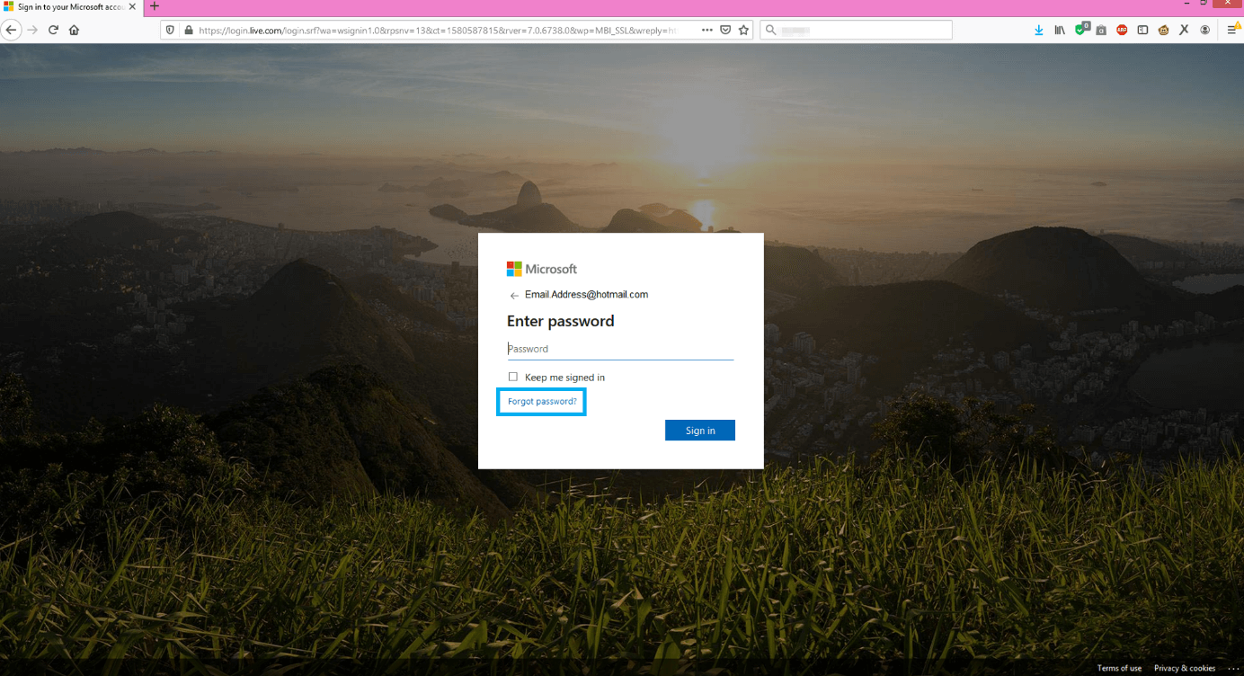 Richiesta password in Microsoft