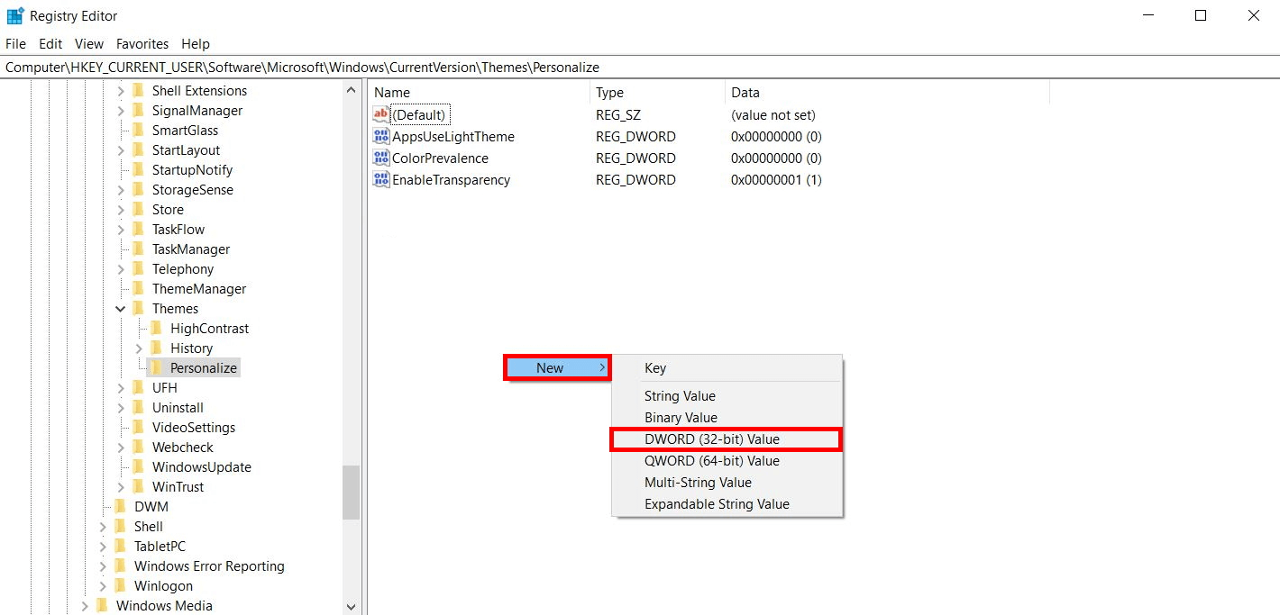 Windows 10: inserire un nuovo valore nell’editor del registro