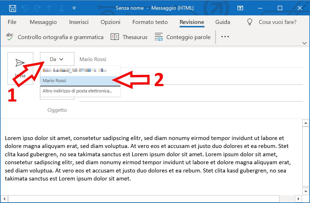 Cambiare il mittente di Outlook: modificare l’indirizzo del mittente di Outlook 
