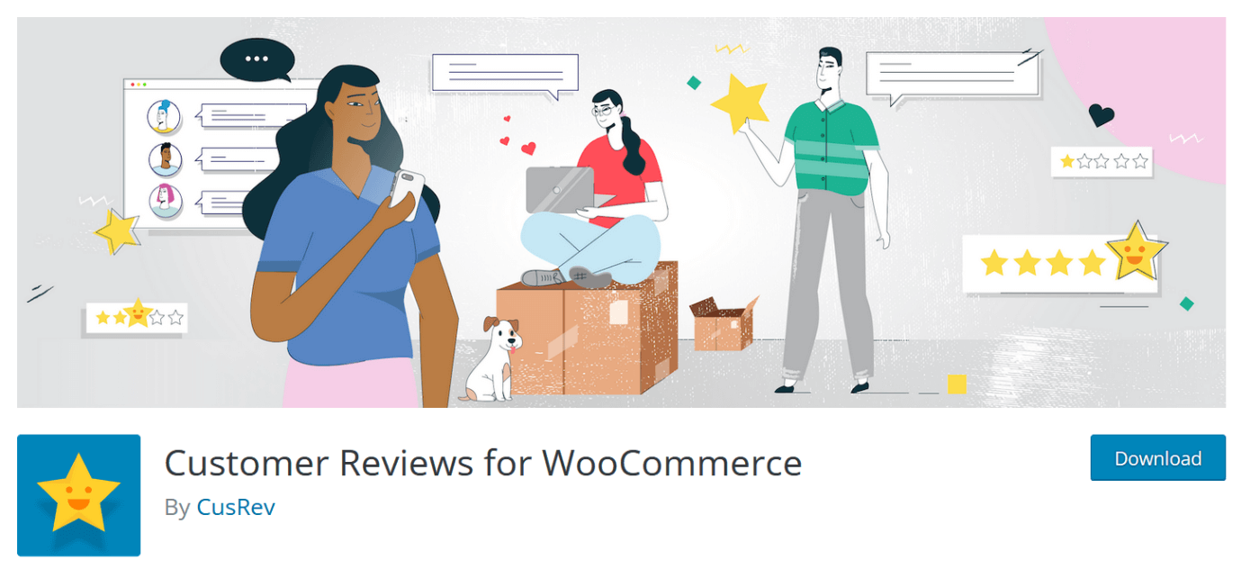 Customer Reviews for WooCommerce è una soluzione pratica per le recensioni dei negozi online.