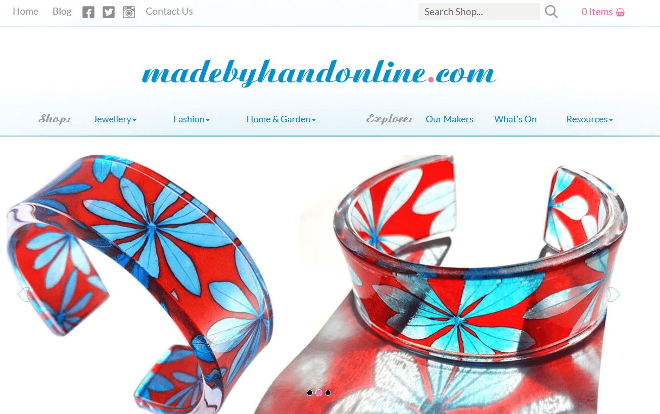 Homepage di madebyhandonline.com