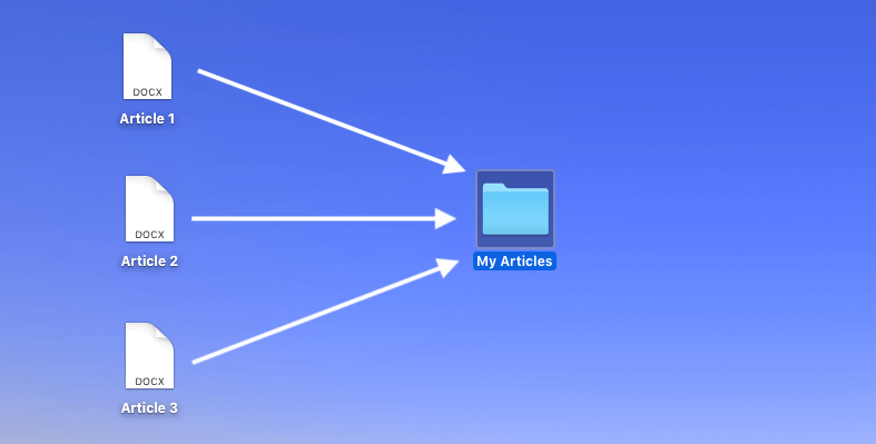 Mac: creare una nuova cartella: spostare i file nelle cartelle