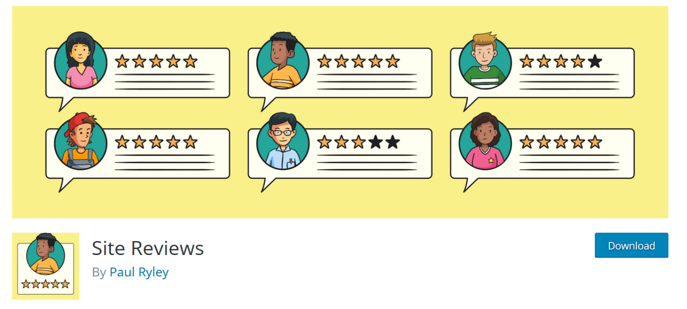 Site Reviews è un pratico plugin per presentare le recensioni dei clienti in modo chiaro