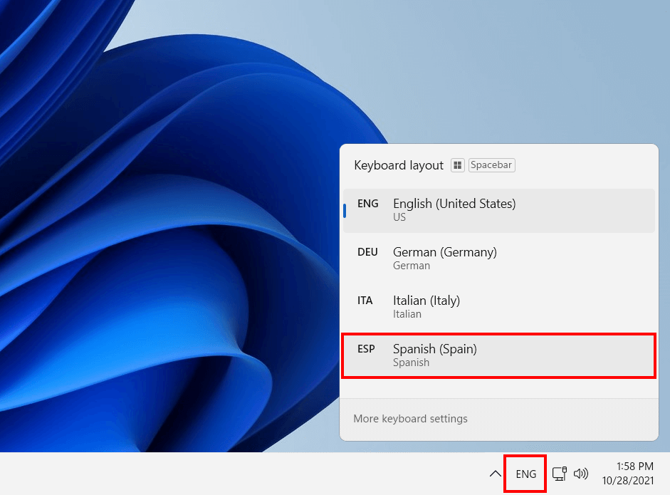 Windows 11: cambiare il layout della tastiera