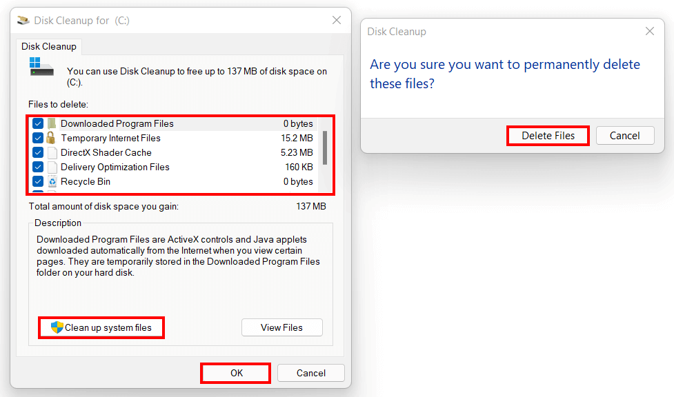 Pulizia disco di Windows 11 e selezione dei file da eliminare