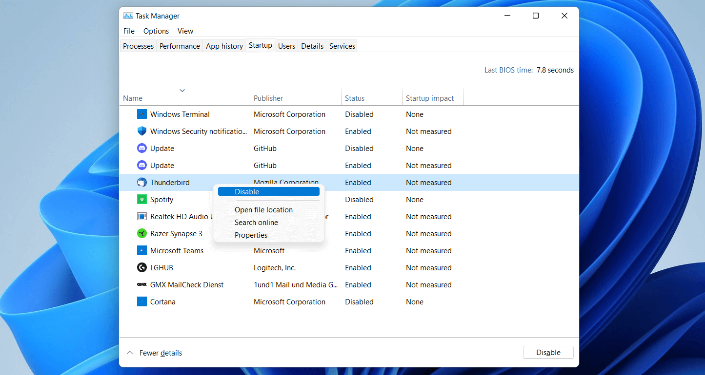 Windows 11: configurazione dell’esecuzione automatica nel Task Manager