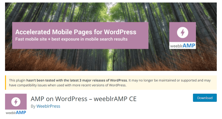 AMP on WordPress di weeblrAMP