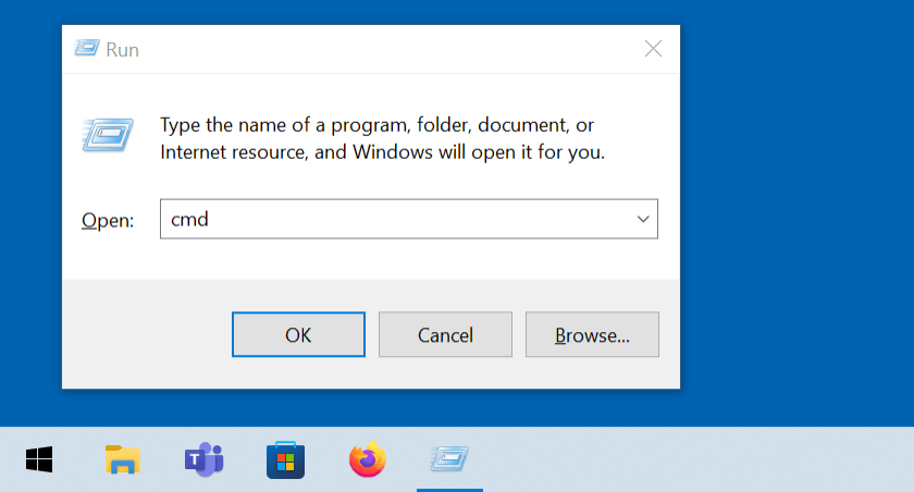 Windows 10: aprire il prompt dei comandi tramite “Esegui”