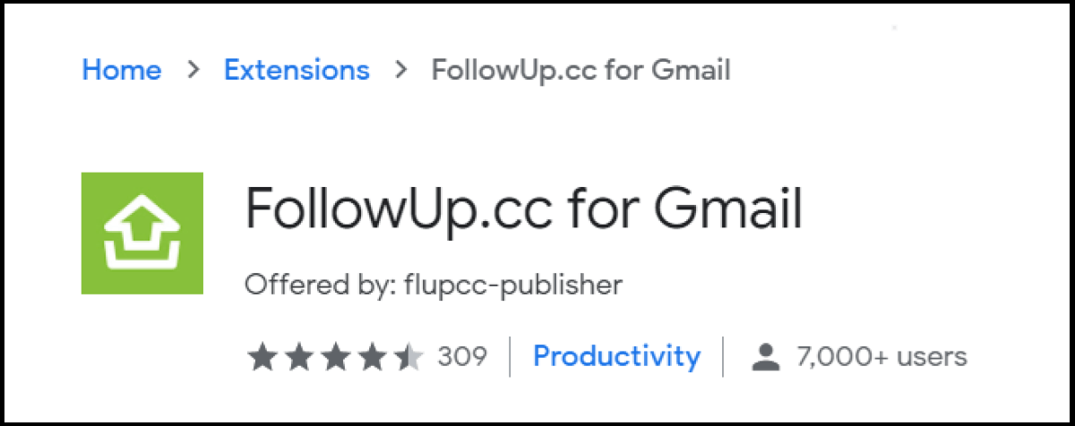 FollowUp.cc offre funzioni di promemoria automatiche per le e-mail importanti che non hanno ancora ricevuto risposta