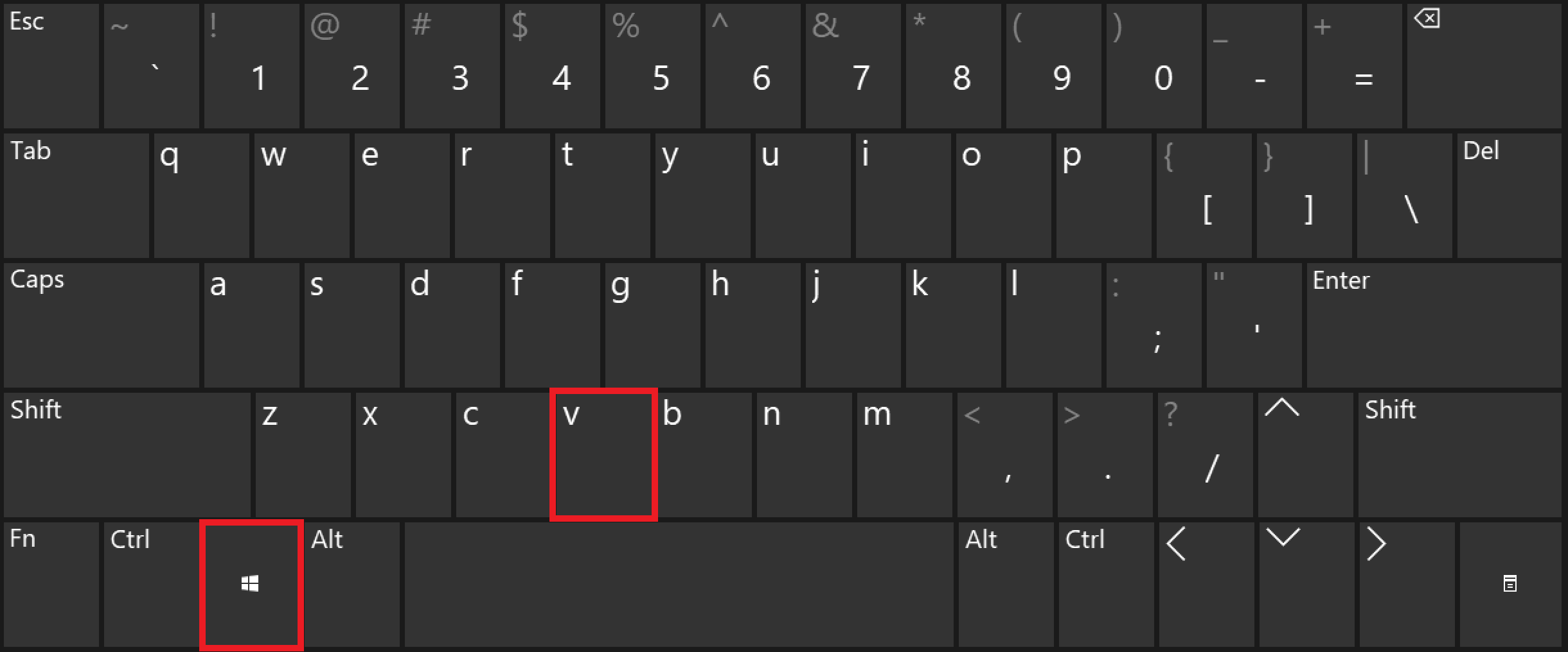 Aprire gli appunti sulla tastiera con la scorciatoia Windows + V