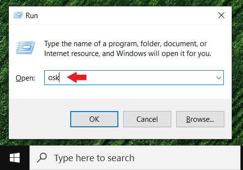 Il comando CMD di Windows “osk” può essere usato per aprire direttamente la tastiera virtuale
