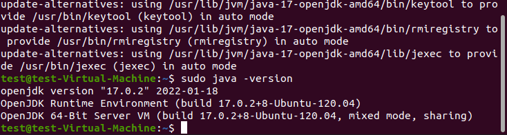 Ubuntu 20.04: controllo della versione di Java nel terminale