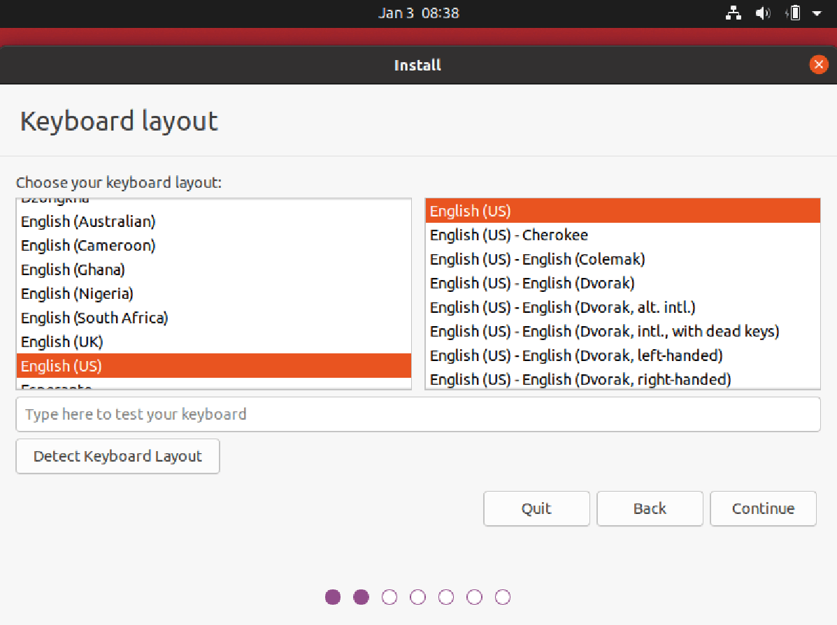 Assistente del setup di Ubuntu