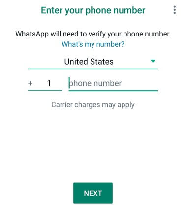 Inserite il vostro numero di telefono fisso per verificare WhatsApp