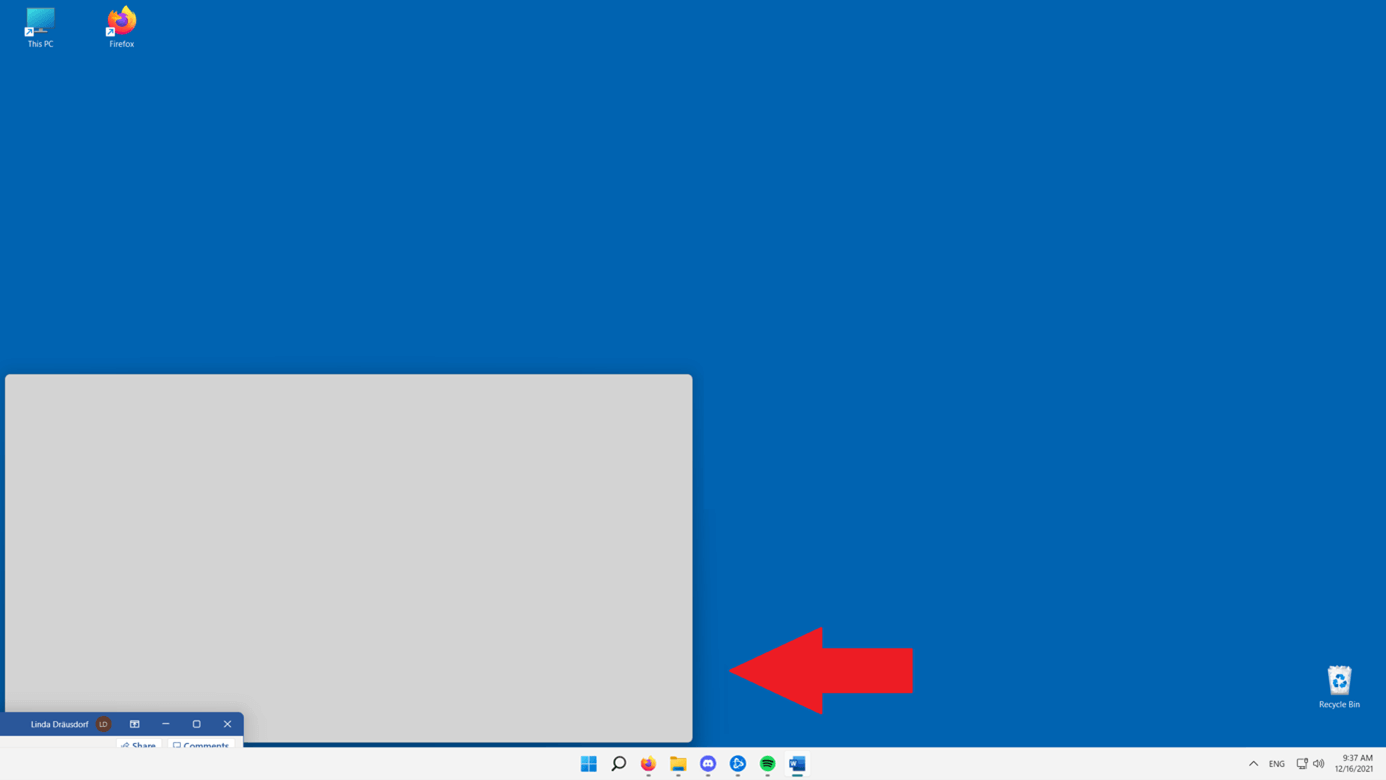Windows 11: schermo diviso (quattro finestre)