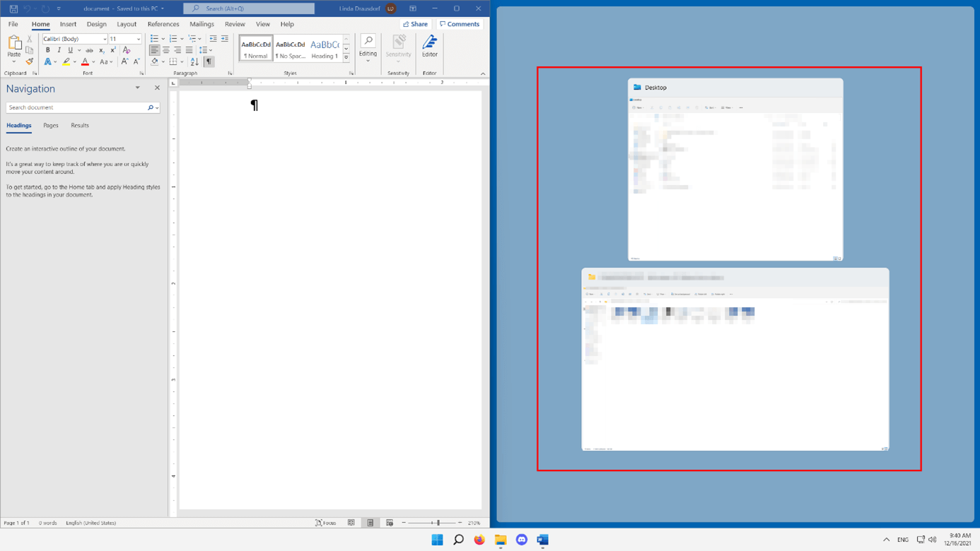 Schermo diviso in Windows 11: anteprime