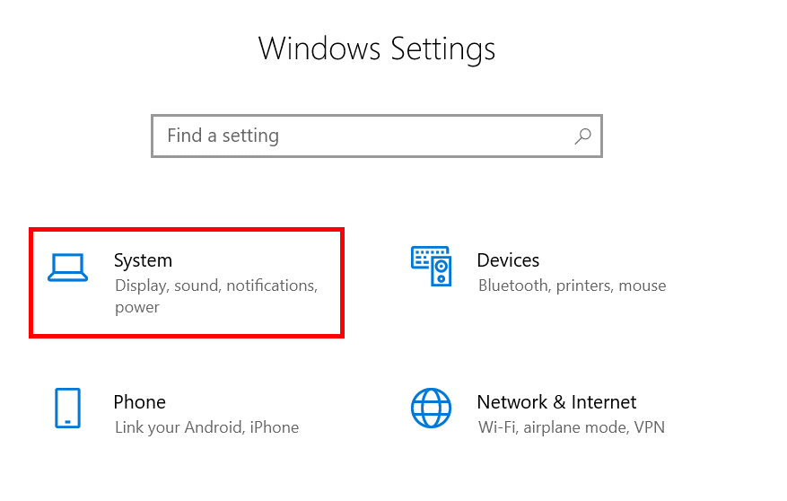 Windows 10: aprire la voce “Sistema” nelle Impostazioni