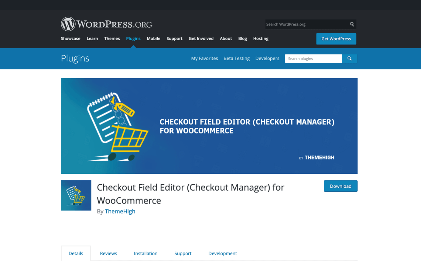 Checkout Field Editor per WooCommerce su WordPress.org