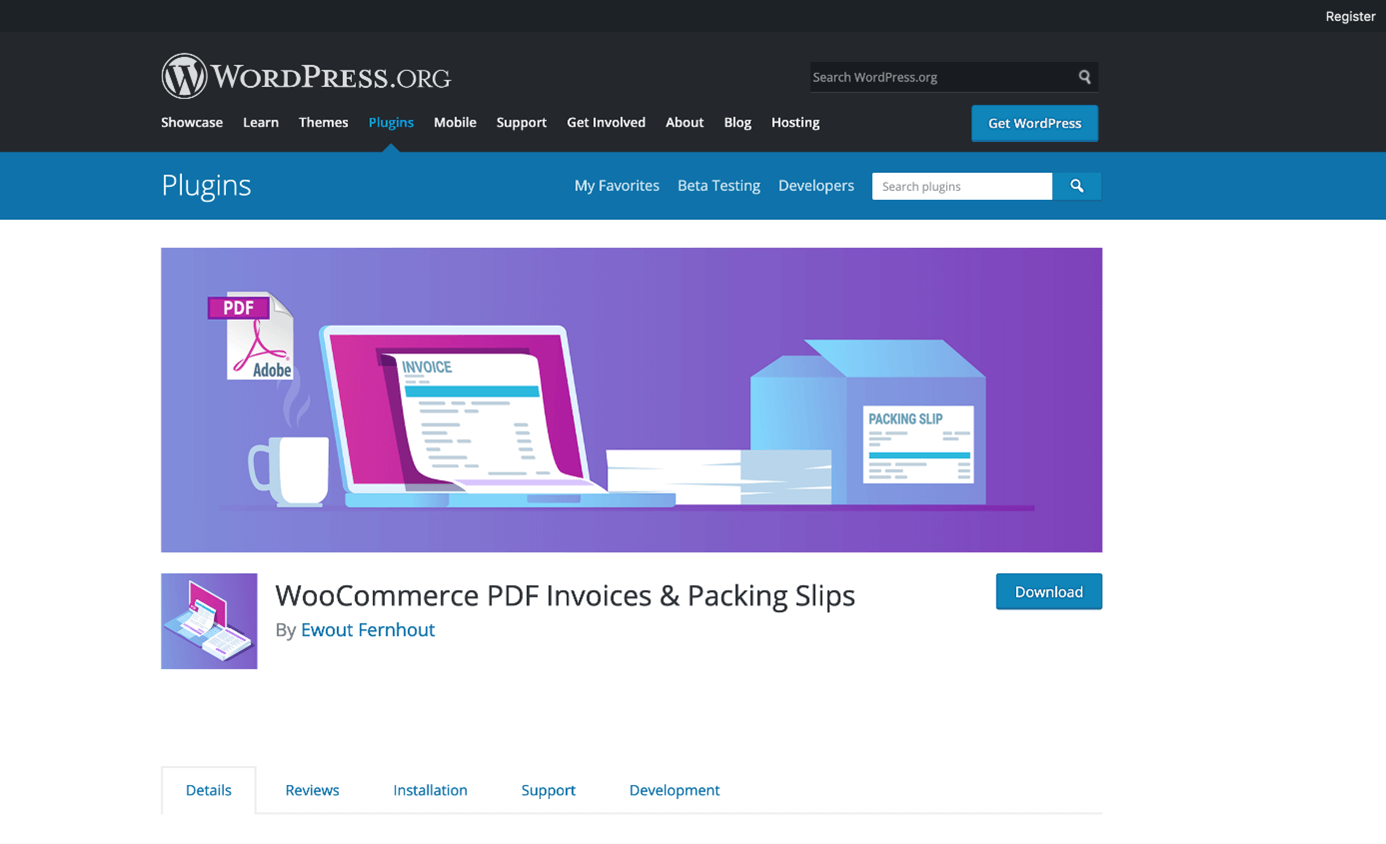 WooCommerce PDF Invoices & Packing Slips su WordPress.org